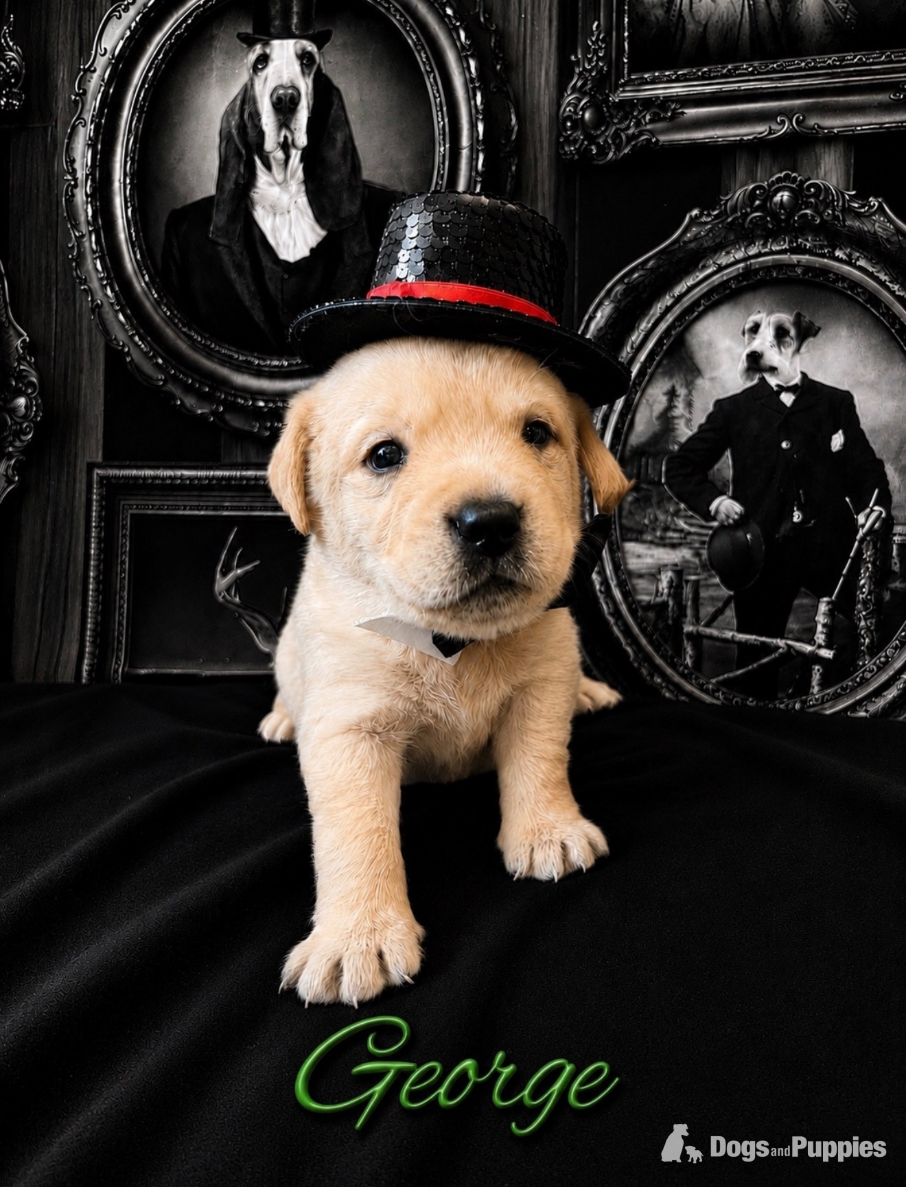 KC puppy Hutch and George with 5 Star County Breeder  - Labrador